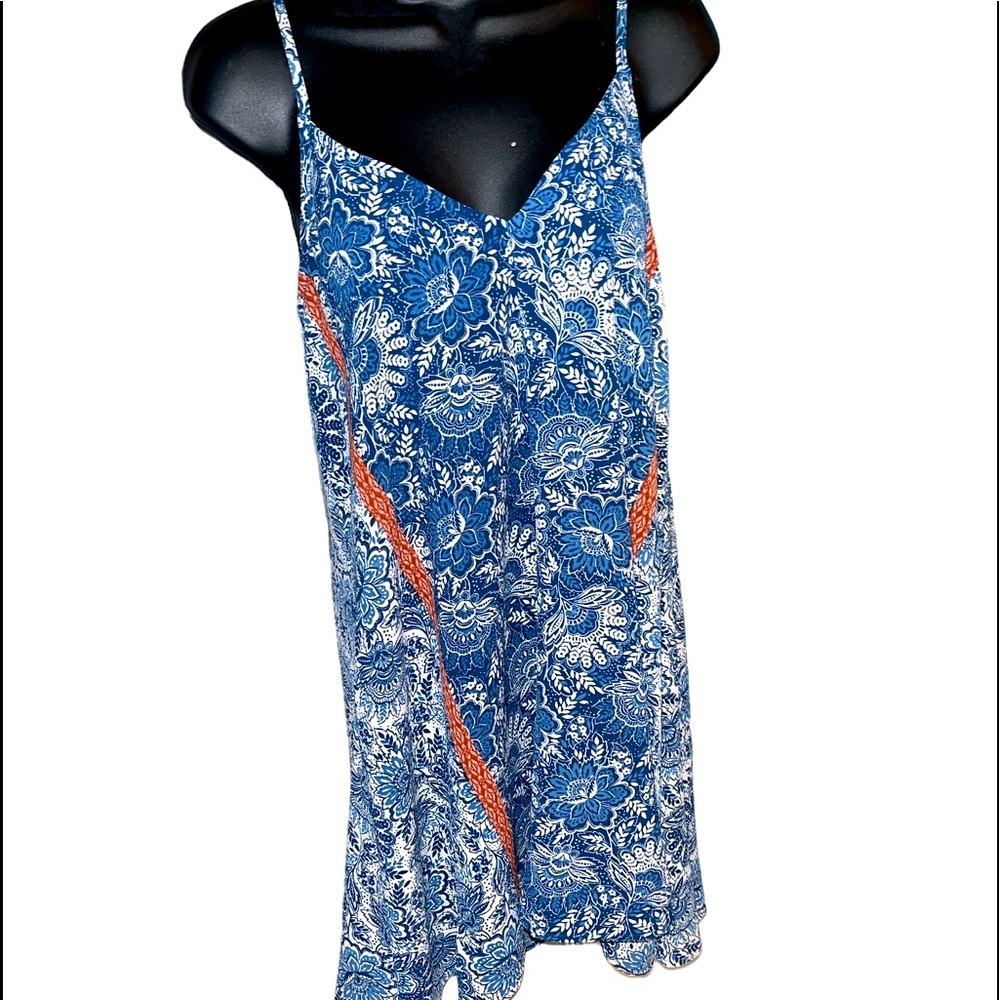 Mimi Chica white & blue  Casual Dress L - 156